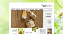 Desktop Screenshot of geoskincare.com