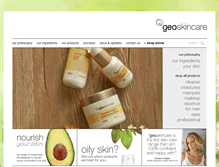 Tablet Screenshot of geoskincare.com